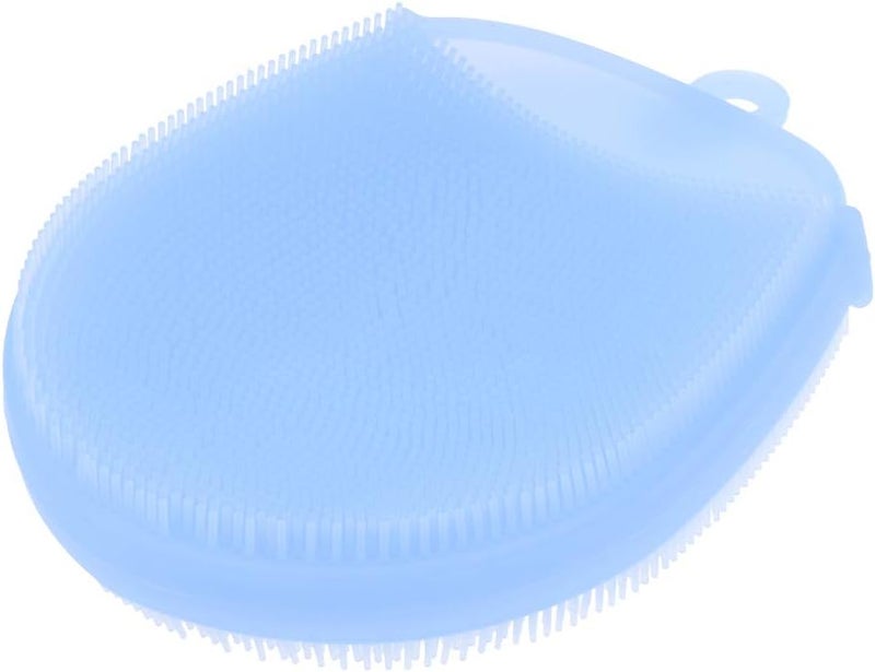 klarako Silicone Body Brush, Washing Scrubber,Shower Glove Exfoliating Body Cleansing Pad Sponge Bathing Cleaner SPA Feet Back Massage for All Kind Skins klarakoBlue - Image 4