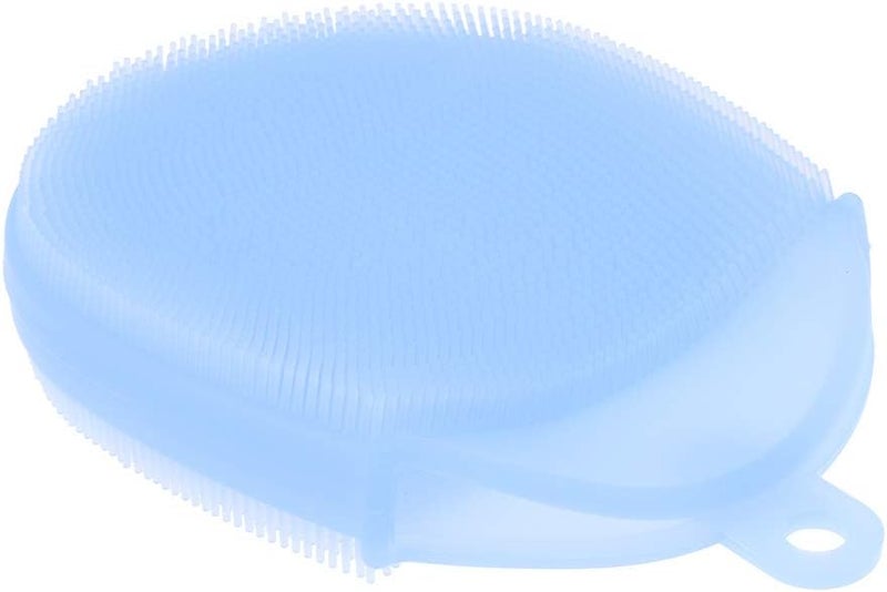 klarako Silicone Body Brush, Washing Scrubber,Shower Glove Exfoliating Body Cleansing Pad Sponge Bathing Cleaner SPA Feet Back Massage for All Kind Skins klarakoBlue - Image 1