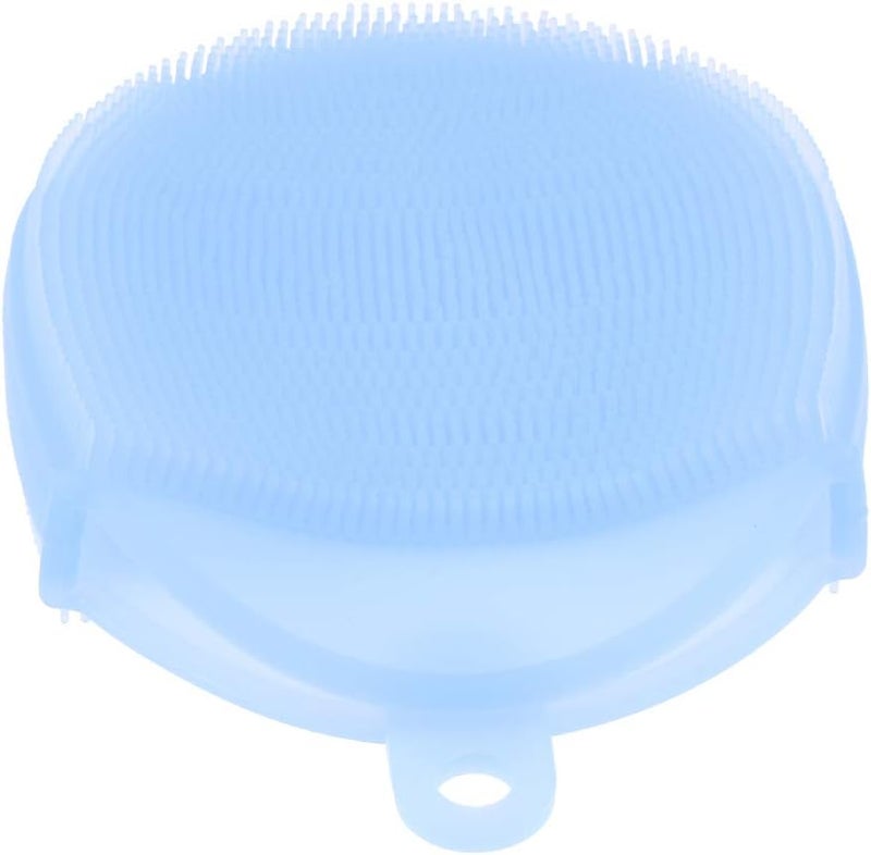 klarako Silicone Body Brush, Washing Scrubber,Shower Glove Exfoliating Body Cleansing Pad Sponge Bathing Cleaner SPA Feet Back Massage for All Kind Skins klarakoBlue - Image 3