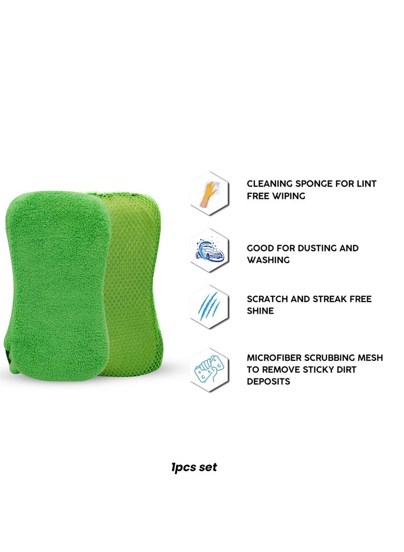 FAJ 2-in-1 Multipurpose Cleaning Sponge Super Absorbent for Car and Bike Washing, Kitchen, Office 8OOG821 - Image 3