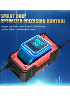 General 12 فولت 7A LCD سيارة/دراجة نارية نبض إصلاح شاحن بطارية AGM شاحن تخزين حمض الرصاص  - Image 5