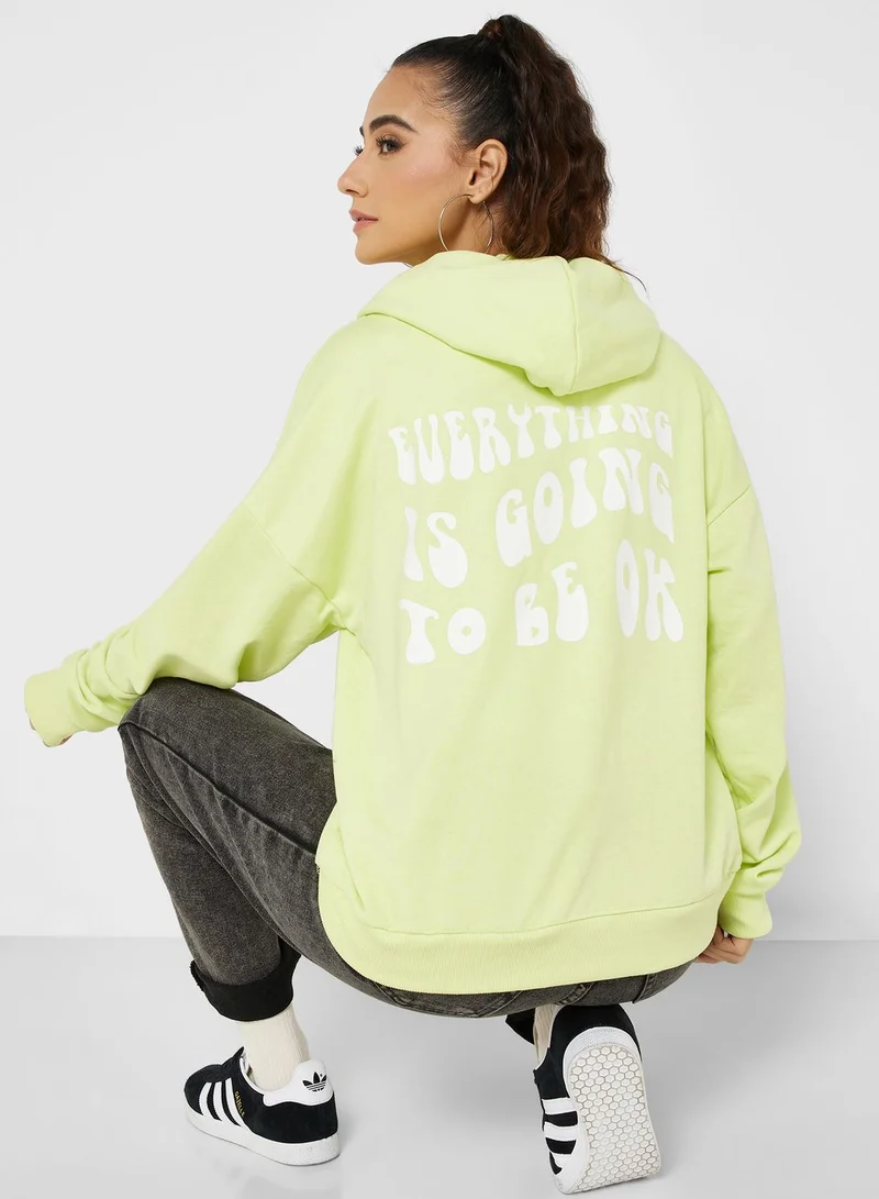 Ginger Graphic Zip Thru Hoodie