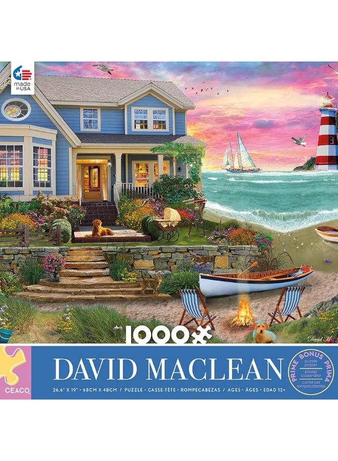 Ceaco - David MacLean - Heart Beach - 1000 Piece Jigsaw Puzzle - Image 2