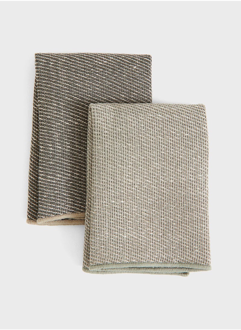 H&M - 2-Pack Linen Dishcloths - Image 1