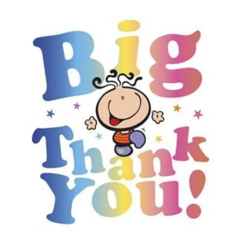 UK Greetings Bubblegum Big Thank You! Greeting Card (16 x 18 cm) - Image 1