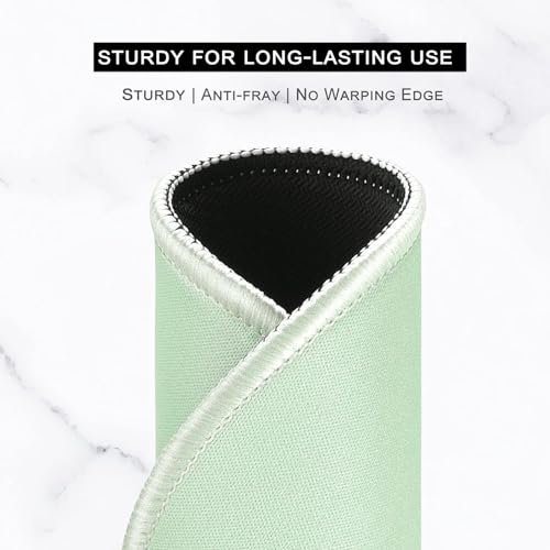Hsurbtra Mouse Pad, Premium-Textured Small Round Mousepad 8.7 x 8.7 Inch Lake Green, Stitched Edge Anti-Slip Waterproof Rubber Pretty Cute Computer Mat for Office Home Gaming Laptop Men Women Kids - Image 4