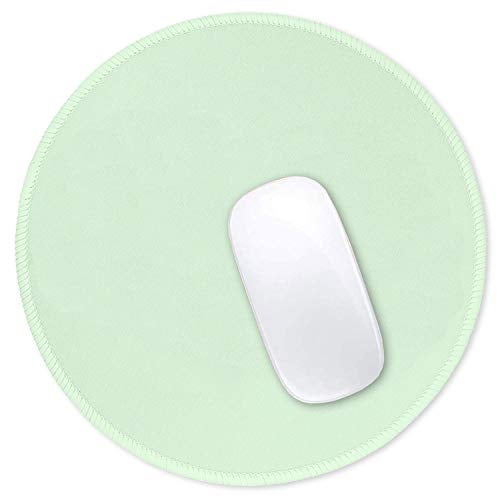 Hsurbtra Mouse Pad, Premium-Textured Small Round Mousepad 8.7 x 8.7 Inch Lake Green, Stitched Edge Anti-Slip Waterproof Rubber Pretty Cute Computer Mat for Office Home Gaming Laptop Men Women Kids - Image 1