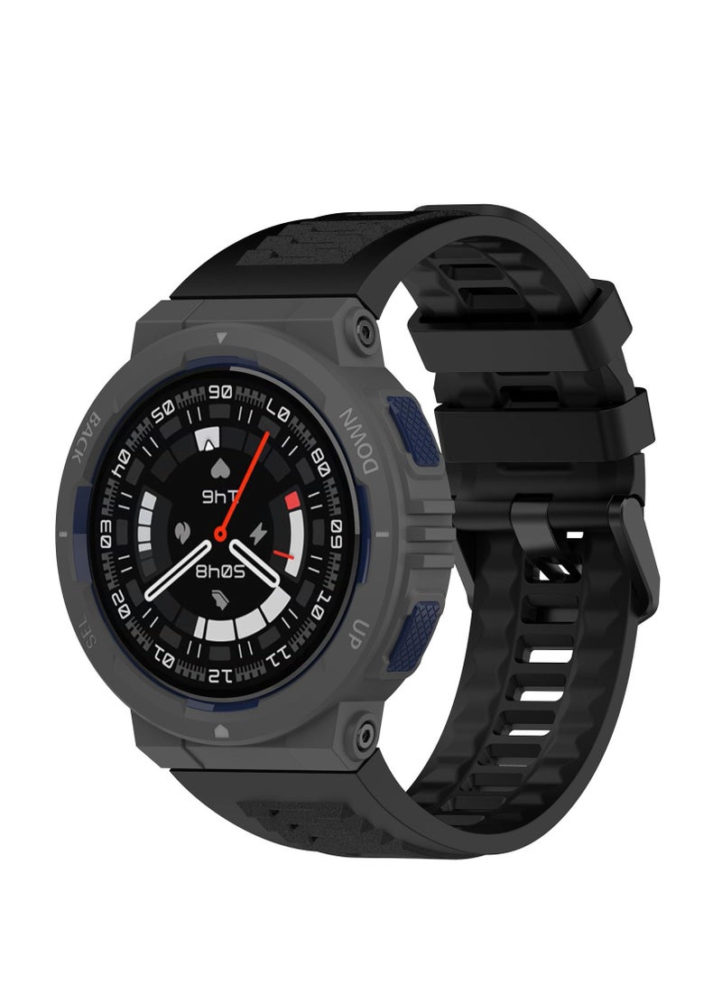 Watch Band Compatible for Amazfit Active Edge A2212 Strap Silicone Replacement Wristband Bracelet for Men & Women - Image 1