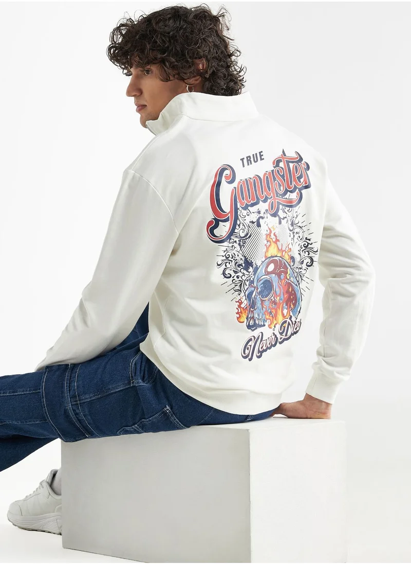 فاف Graphic Zip Through Sweatshirt