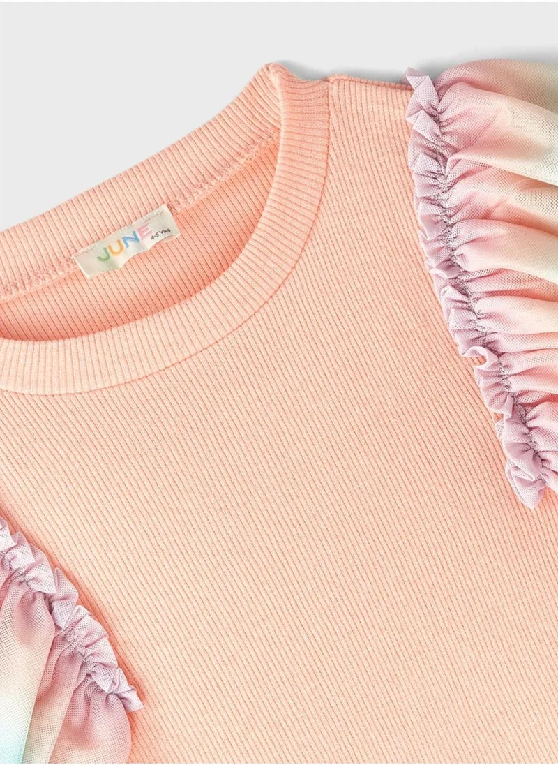 جون Kids Tulle Detailed Camisole Blouse