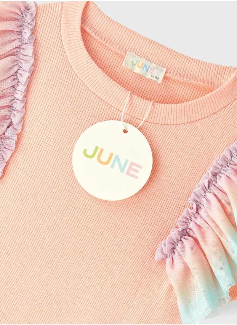 جون Kids Tulle Detailed Camisole Blouse