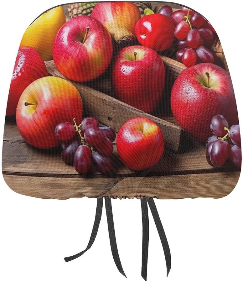 Universal 1 PCS Fruit Pattern Car Headrest Cover Soft Elastic Protector for SUV Truck - Image 1