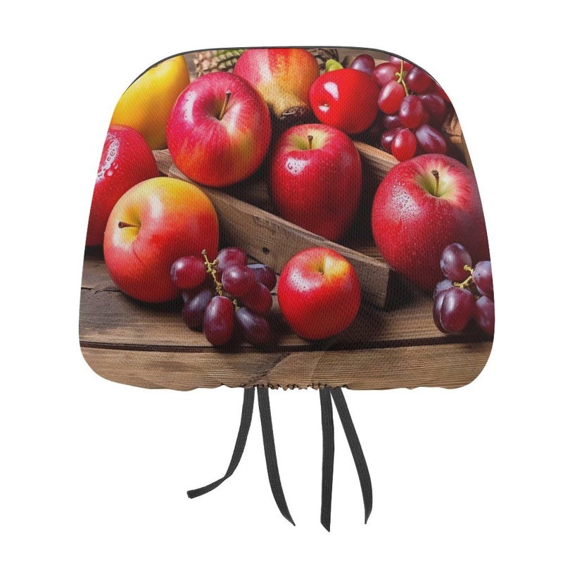 Universal 1 PCS Fruit Pattern Car Headrest Cover Soft Elastic Protector for SUV Truck - Image 2
