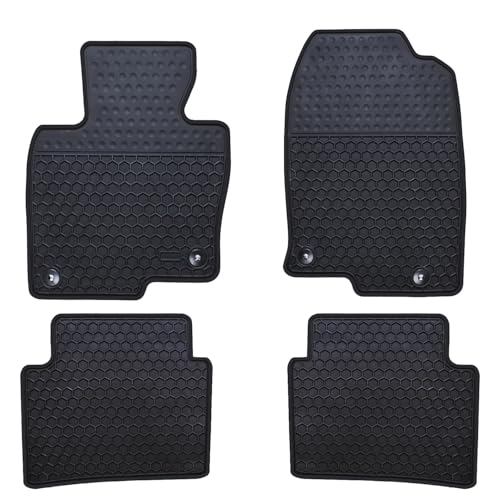 Ucaskin Car Floor Mats Custom Fit for Mazda CX 5 CX5 SUV 2025 2024 2023 2022 2021 2020 2019 2018 2017 Odorless Washable Rubber Foot Heavy Duty AntiSlip All Weather Car Floor LinerBlack