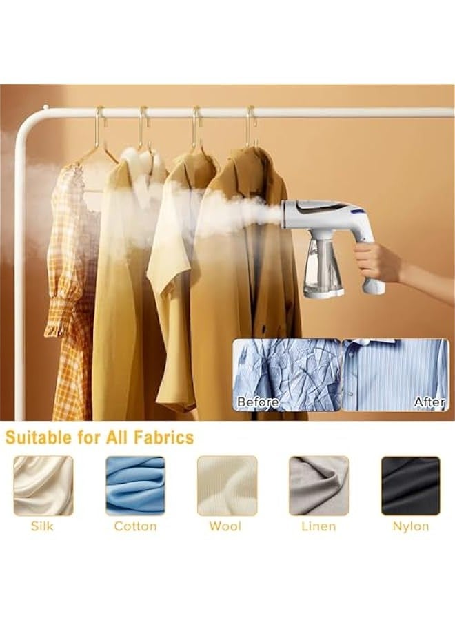 Beauenty Handheld Steamer for Clothes, 1600W Clothes Steamer with 250ml Large Detachable Water Tank, 30 Second Fast Heat-up, Auto-Off Garment Steamers Fabric Wrinkle Remover for Travel & Home - Image 4