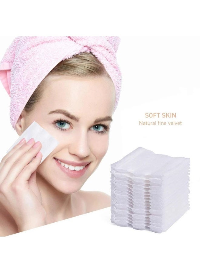 222PCS Clean Cotton Pads – Dual-Use Cosmetic Face Towels – Soft, High Absorption, Disposable Makeup Remover Pads - Image 4