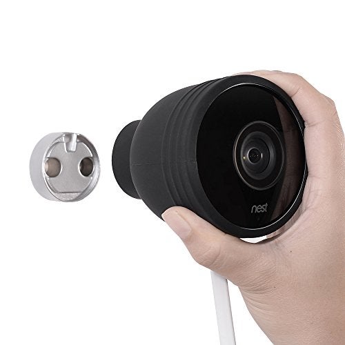 HOLACA Compatible for Nest Cam Wall Mount Versatile Aluminum Bracket Compatible for Google Nest Cam Outdoor Security Camera (White-Aluminum) - Image 4