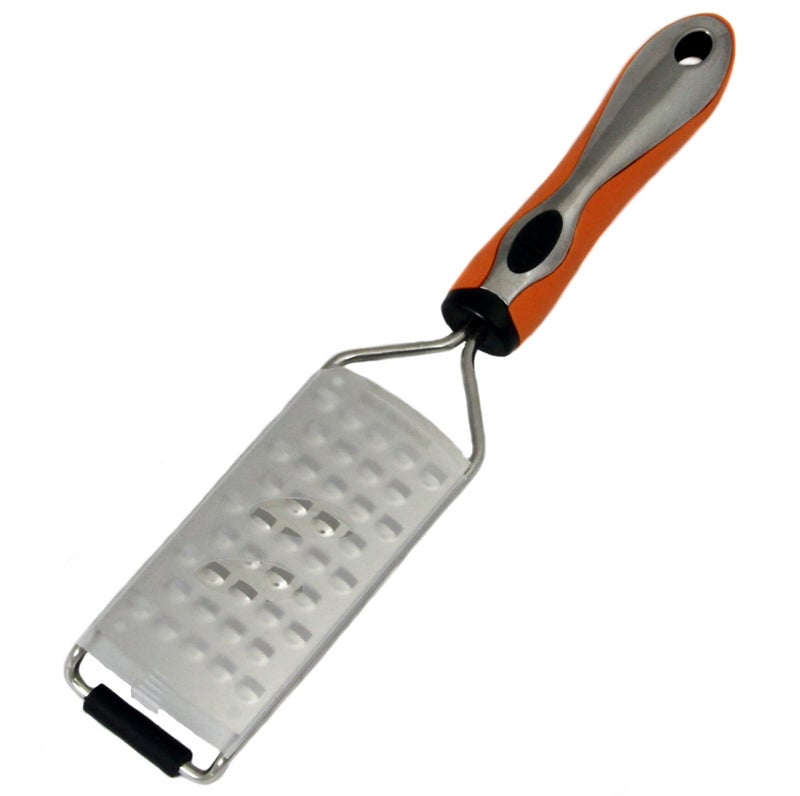 Chef Craft Handheld Soft Grip Coarse Grater 115 inch Stainless Steel