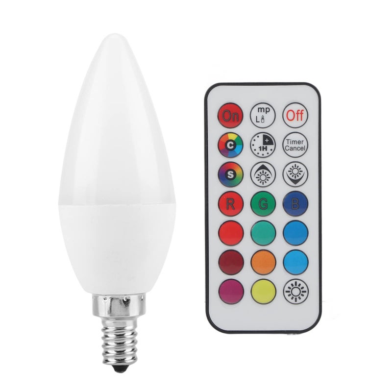 Smart RGB LED Color Changing Light Bulbs 12 Colors 2 Modes Remote Control E27 E14 B22 - Image 2
