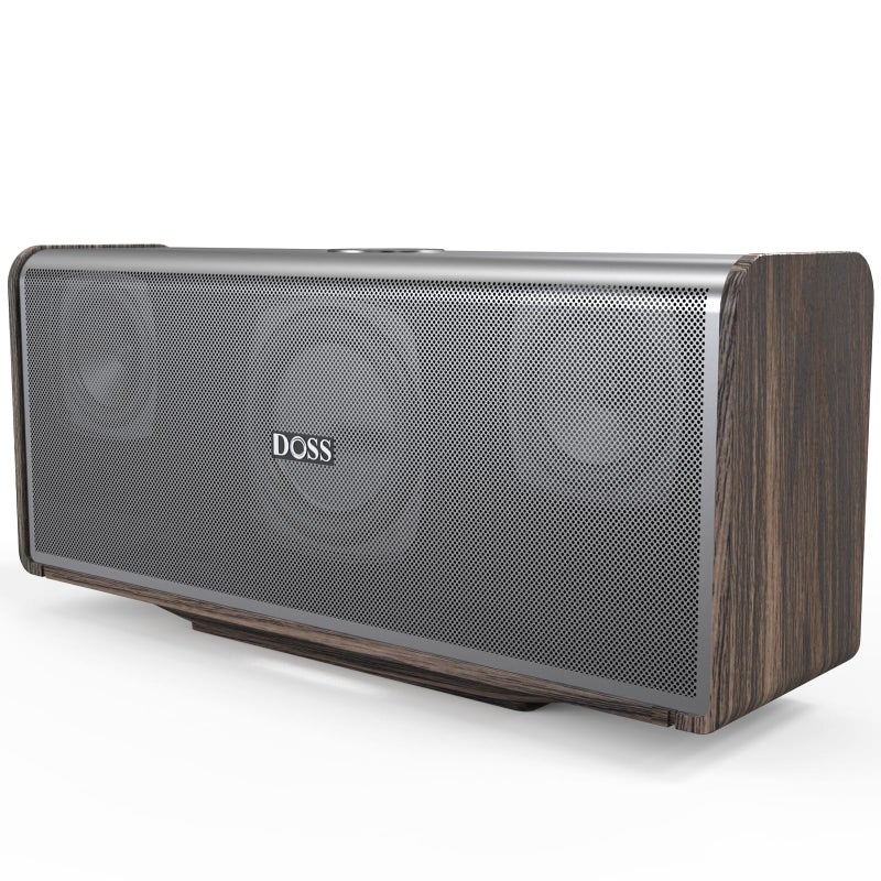 DOSS SoundBox Ultra Bluetooth Speaker with 2.1 Channel Audio, 80W Superior Sound with Deep Bass, Two DSP Technologies, 18H Playtime, BT 5.3, Wireless for Home, Office, Livingroom-Grey - Image 1