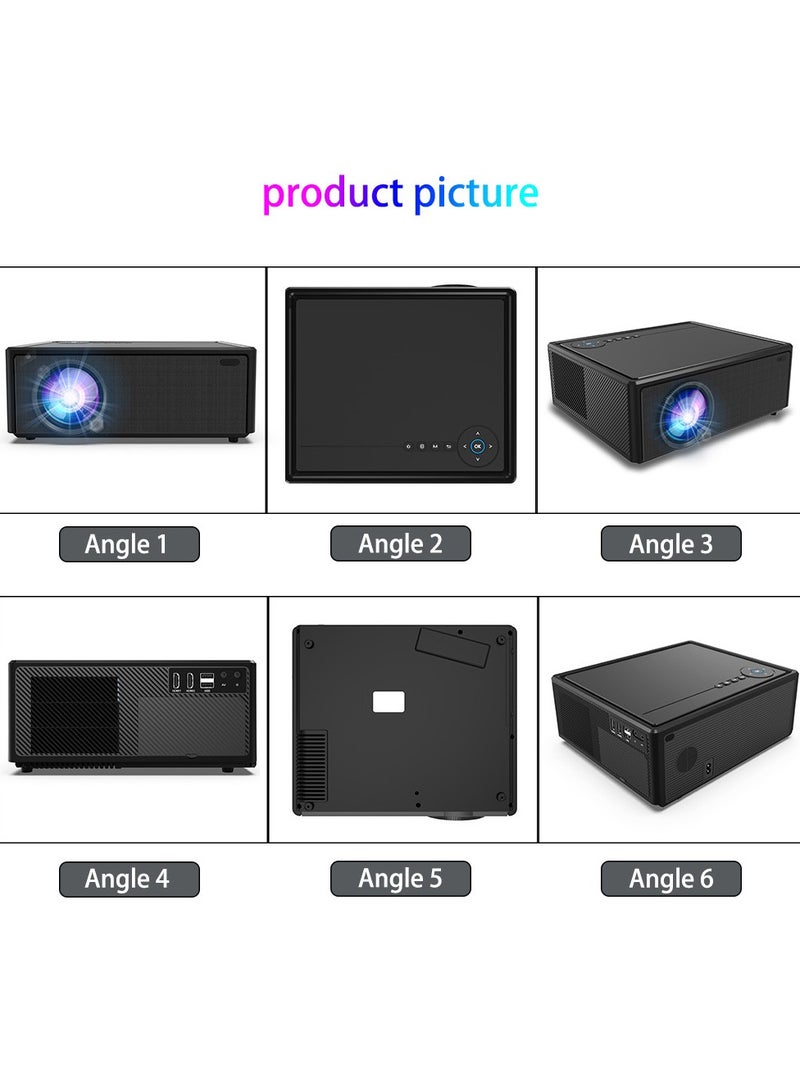 general Smart Projector X7 ATV Full HD 1080P New Generation Multifunctional Auto Focus / Electric Focus 4-Point Keystone Correction / Dolby Audio / Dual Stereo Speaker / 600 ANSI Lumens / Multiple Compatible Interfaces. HD: Game machine, TV BOX, Laptop; USB: Mouse, Keyboard, U-Disk; EARPHONE: Earphones, Audio device, Speaker; AV: DVD, TV BOX - Image 2