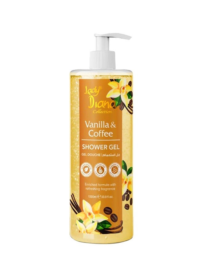 Lady Diana Vanilla & Coffee Shower Gel - 1000ml | Nourishing & Aromatic Body Wash for All Skin Types - Image 1