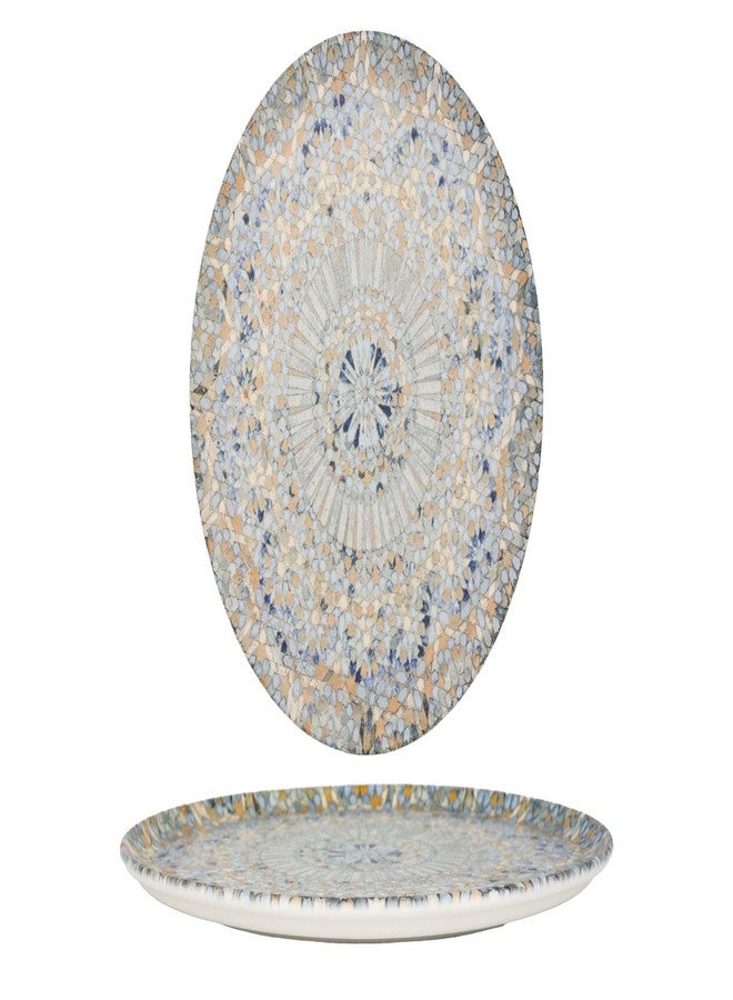 Bonna Pizza plate - Luca Mosaic - Porcelain - 32 cm - set of 2 - Image 1
