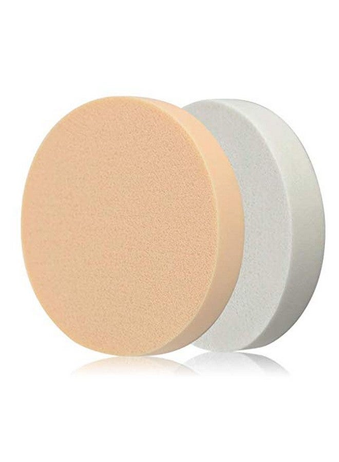 لاسوم 6 قطع من إسفنجة مكياج مستديرة للوجه وبودرة منتفخة لمكياج الأساس تستخدم للجاف والرطب بقطر 3.54 - Image 1