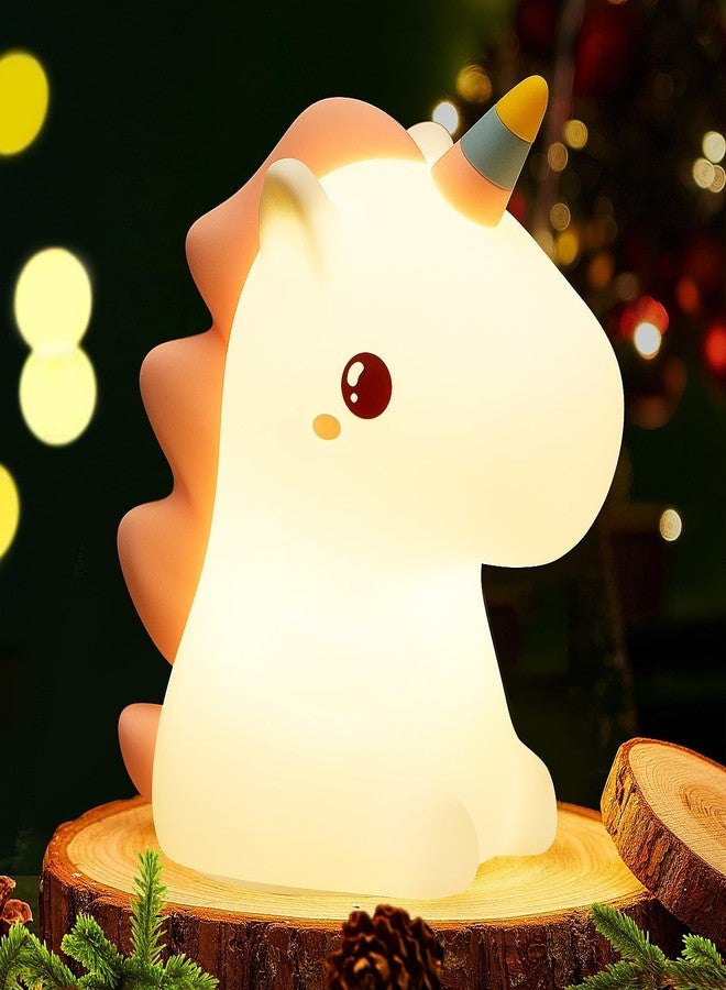 HENVE LED Nursery Night Lights for Kids Cute Silicone Baby Night Light with Touch Sensor USB Rechargeable Baby Girl, Boys Gifts for Toddler Kids (Horse lamp) - Image 4