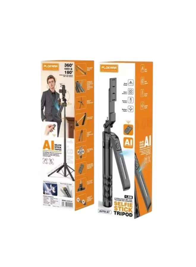 Smart A7 AI Face Tracking Tripod – Auto Tracking & Adjustable Stand for Vlogging & Live Streaming - Image 1