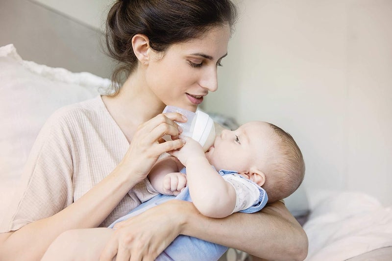 nip First Moments Wide Neck Silicone Teat, Suction Hole Size L: Fast Drinking Flow, Modelled on Mother's Breast, Pack of 1 - Image 5