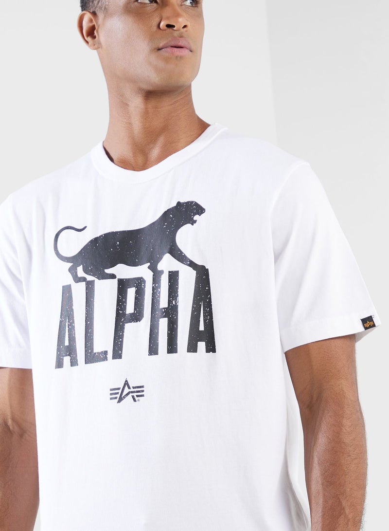 الفا انداستريز تيشيرت بنقشة جلد الفهد - Image 3