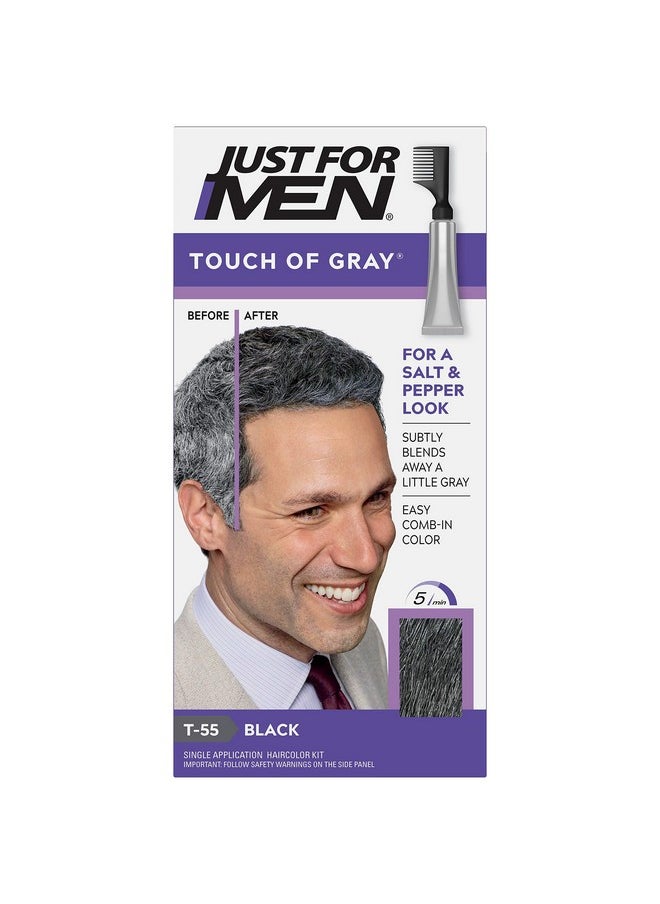 Just For Men لون شعر تاتش اوف جراي للرجال باللون الأسود  - Image 2