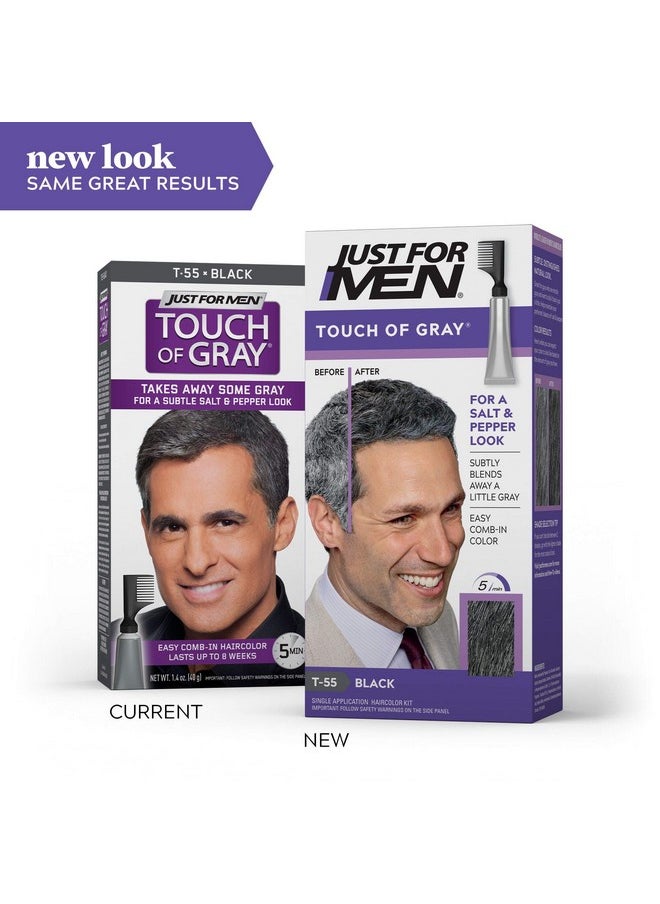 Just For Men لون شعر تاتش اوف جراي للرجال باللون الأسود  - Image 3