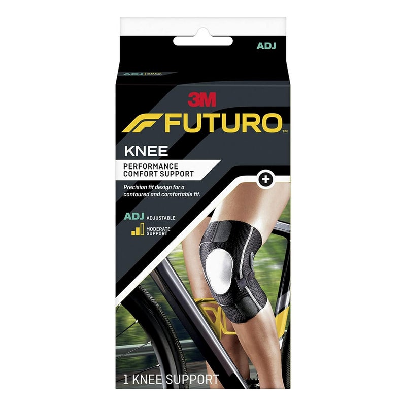Futuro Performance Compression Knee Support - Adjustable Comfort for Everyday Activities - Black - Image 1