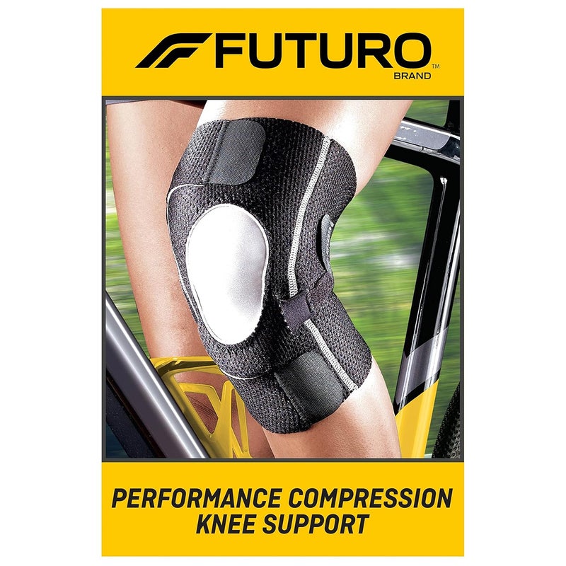Futuro Performance Compression Knee Support - Adjustable Comfort for Everyday Activities - Black - Image 2