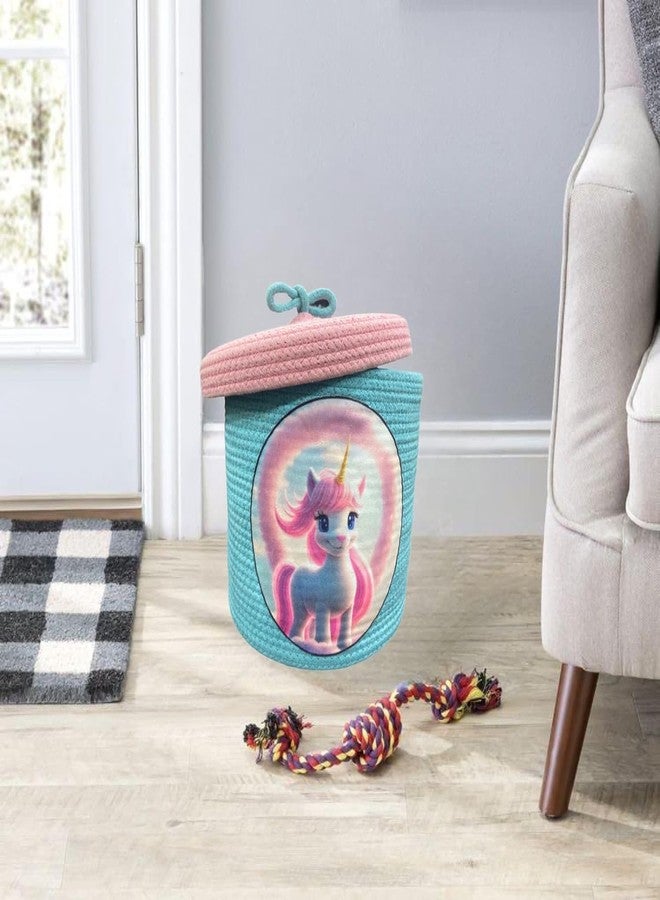 HOME FIESTA THE FIRST HOME DECOR Storage Box for Kids - Small Bins for Shelves, Organizing Baby and Dog Toys - Baskets for Toy Organization - (LIL9) - Image 4
