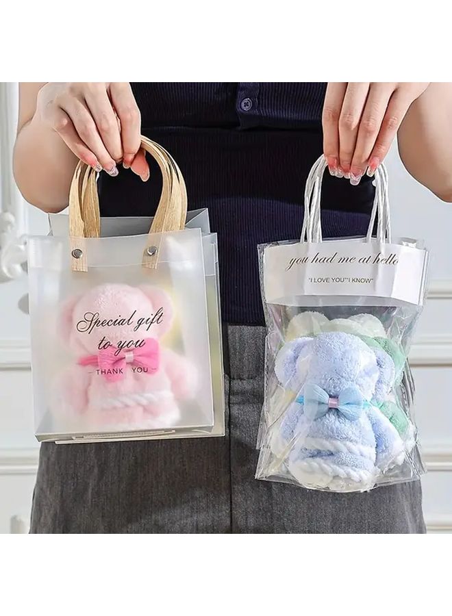Mixed Color 7pcs Towel Bear Gift Set for Birthday Wedding Holiday Events - Image 1