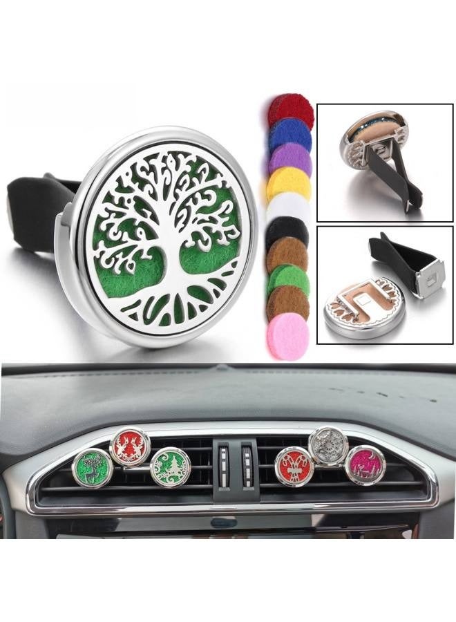 3 PCS Essential Oil Car Diffuser Vent Clip, Car Aromatherapy Diffuser Locket Air Freshener with 30 Refill Pads - Image 5