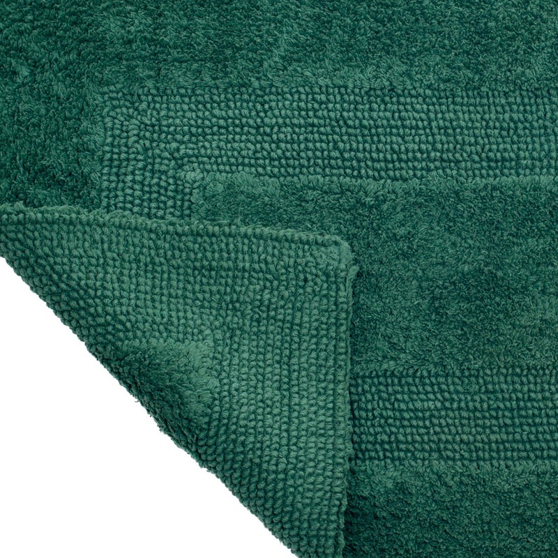 Lavish Home Bath Mat - 60x24-Inch Plush Cotton Bathroom Runner - Machine Washable Bath Mats for Bathroom, Kitchen, or Laundry Room by Lavish Home (Green) - Image 2