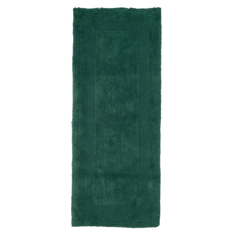 Lavish Home Bath Mat - 60x24-Inch Plush Cotton Bathroom Runner - Machine Washable Bath Mats for Bathroom, Kitchen, or Laundry Room by Lavish Home (Green) - Image 3