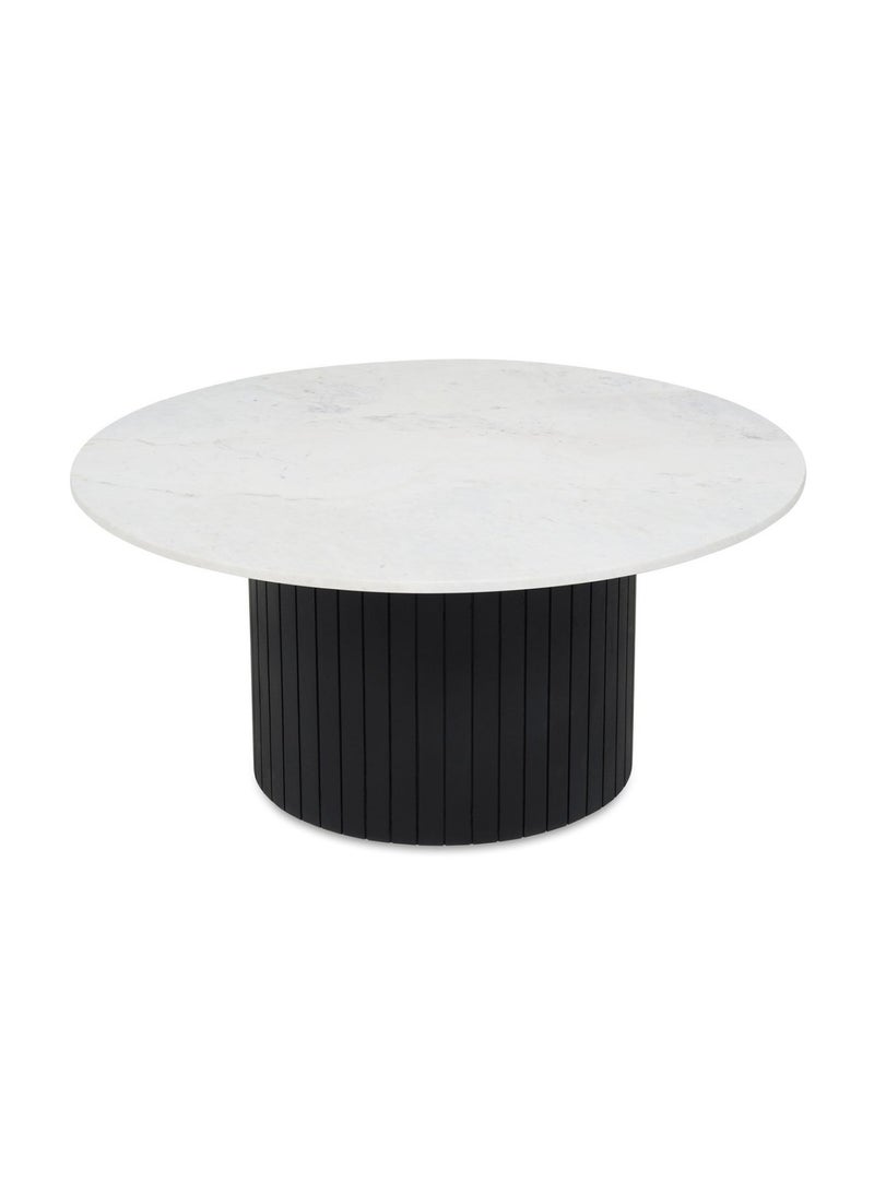 Pan Home Vadin Coffee Table Marble - White And Black - Image 1