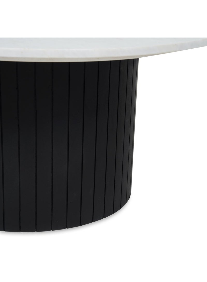 Pan Home Vadin Coffee Table Marble - White And Black - Image 4