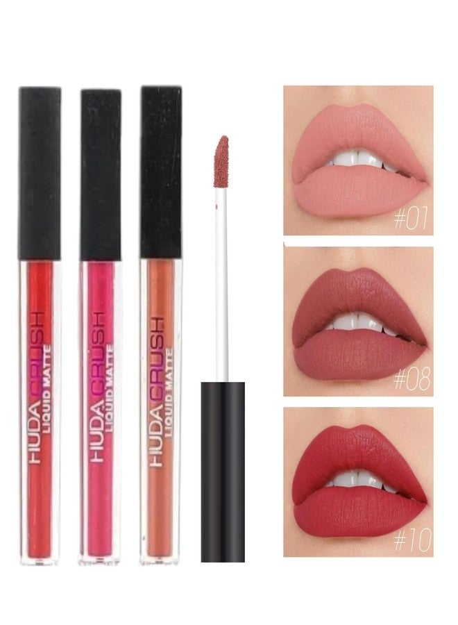 HUDACRUSH 12 Pcs Liquid Lipstick Combo Set - Matte Lipstick Waterproof for Women and Girls - Perfect Makeup Gift Set - Versatile Nude Lipstick Shades for Everyday Elegance - Image 5