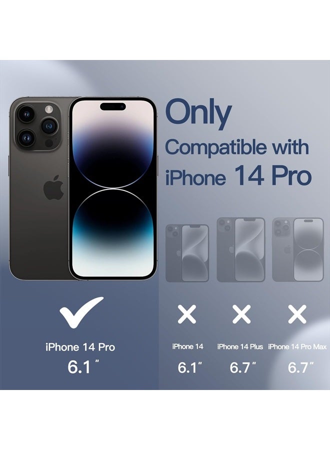 Jetech Silicone Case for iPhone 14 Pro 6.1-Inch, Silky-Soft Touch Full-Body Protective Phone Case, Shockproof Cover with Microfiber Lining (Cobalt Blue) - Image 2