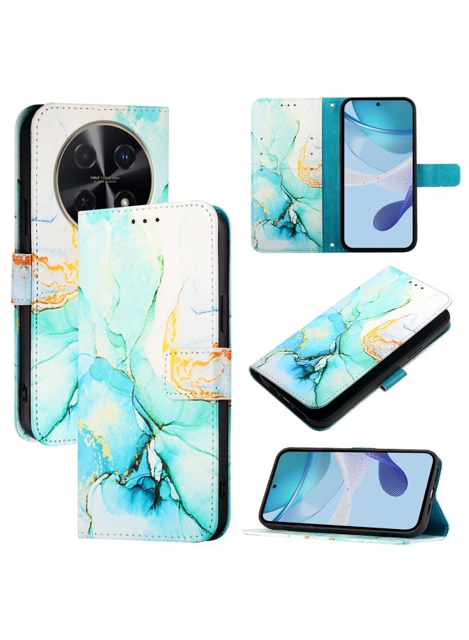 S-TOP Case For Huawei nova 12s 4G Global PT003 Marble Pattern Flip Leather Phone Case - Image 1
