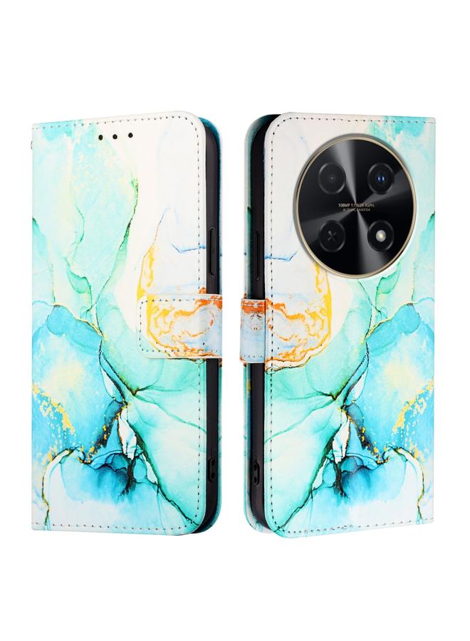 S-TOP Case For Huawei nova 12s 4G Global PT003 Marble Pattern Flip Leather Phone Case - Image 2