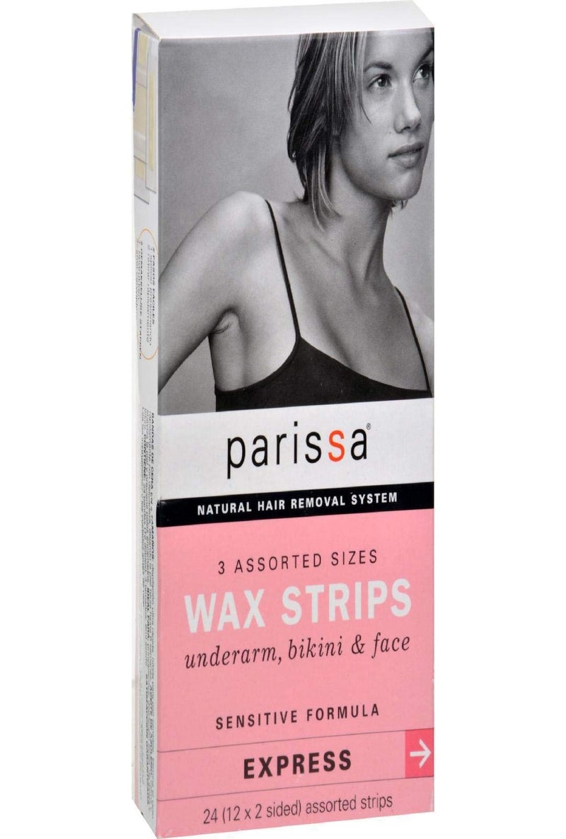 Parissa Wax Strips Sensitive Assorted Sizes, 24 count - Image 2