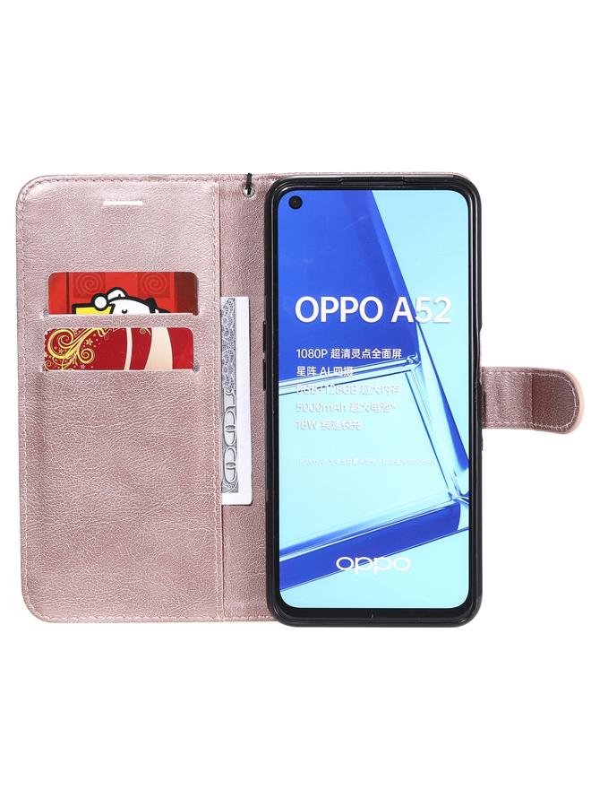 S-TOP Case For Oppo A52 / A72 / A92 Solid Color Horizontal Flip Protective Leather Case with Holder & Card Slots & Wallet & Photo Frame & Lanyard - Image 4