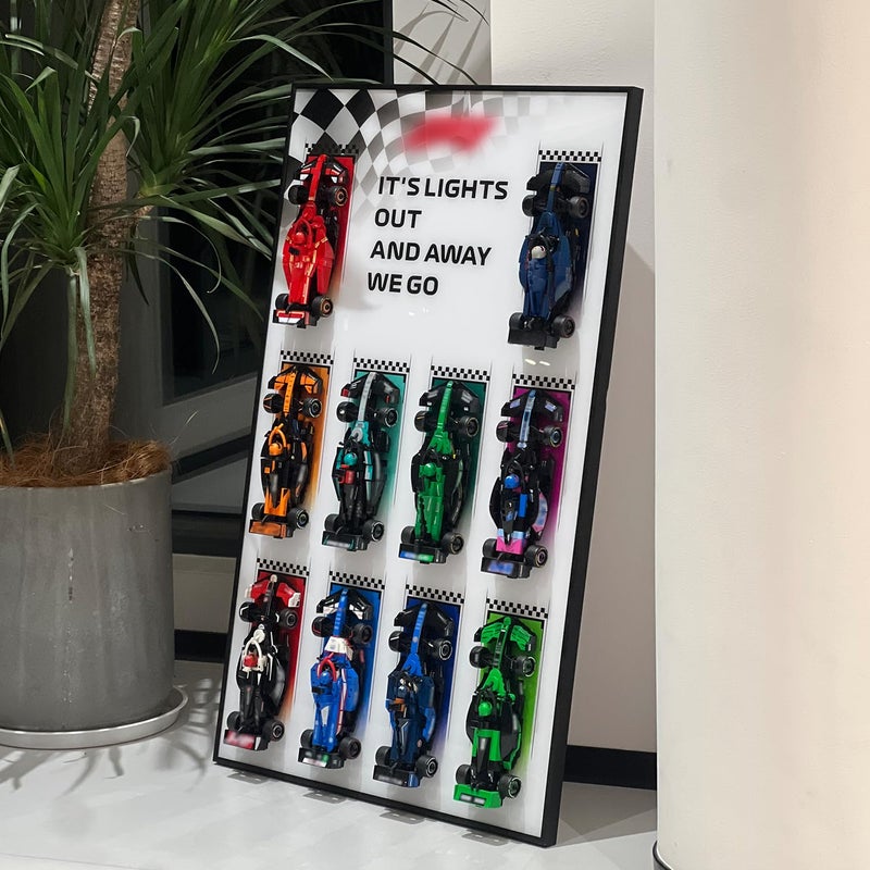 iLuane Display Wallboard for 66802 Display Frame for 10 Cars Ideal for Adult Collectors Home Office Wall Mount Style ACars Not Included - Image 3